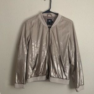 Suede Bomber Jacket